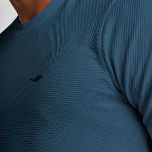 LESCON 25S-1298-25N ERKEK KISA KOL TİŞÖRT - KOZMİK SAFİR - L