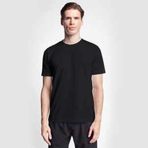 LESCON 25S-1298-25N ERKEK KISA KOL TİŞÖRT - SİYAH - M