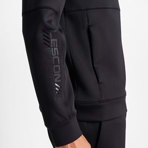 LESCON 25N-1138 ERKEK FERMUARLI SWEATSHİRT - SİYAH - M