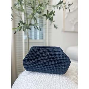 blancaston Hasır El Örgüsü Clutch Çanta