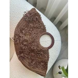 blancaston Kağıt İp El Örgüsü Bohem Çanta