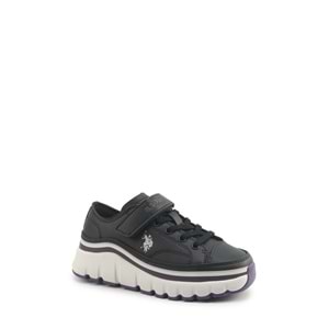 U.S. POLO ASSN. KENTA JR 5PR KIZ ÇOCUK SNEAKER - SİYAH - 31