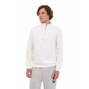 LUMBERJACK MB BS47 HZIP SW 5PR ERKEK SWEATSHİRT - EKRU - L
