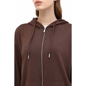 LUMBERJACK WB CARLA-H GINSEN 5PR KADIN EŞOFMAN ÜSTÜ - KAHVERENGİ - S