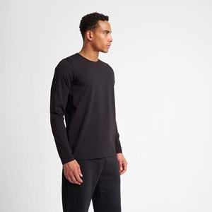 LESCON 25S-1236-25N ERKEK UZUN KOL TİŞÖRT - SİYAH - L