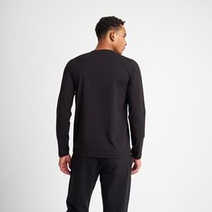 LESCON 25S-1236-25N ERKEK UZUN KOL TİŞÖRT - SİYAH - L