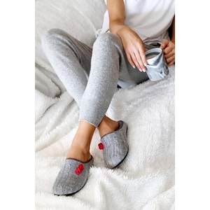 Muya Melody Anatomik Taban Kadın Ev Terliği - Gri - 37