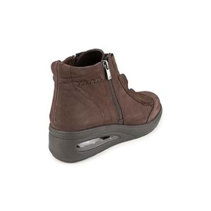 Muya Baie Anatomik Air Max Tabanlı Hakiki Deri Kadın Bot - Kahverengi - 36