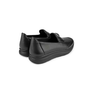 Muya Kaped 6 Nokta Anatomik Taban Topuk Dikeni Hakiki Deri Kadın Ayakkabı - Siyah - 40