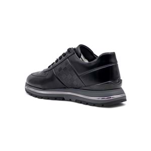 VOYAGER M157 ERKEK HAKİKİ DERİ SNEAKER AYAKKABI - SİYAH - 40