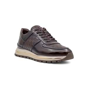 VOYAGER M157 ERKEK HAKİKİ DERİ SNEAKER AYAKKABI - TABA - 41