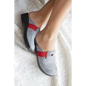 Muya Penny Anatomik Taban Kadın Ev Terliği - Gri - 40