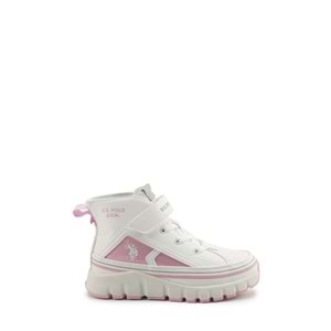 U.S. POLO ASSN. KELTES JR 5PR KIZ ÇOCUK SNEAKER BOT - BEYAZ - 31