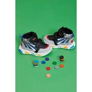 VİCCO DAVİD ERKEK ÇOCUK IŞIKLI BOT - SİYAH - 30