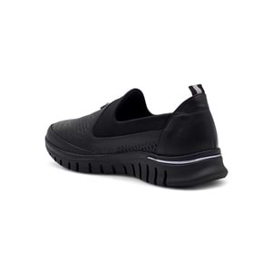 VOYAGER Z200 KADIN HAKİKİ DERİ SPOR MODEL GÜNLÜK AYAKKABI - SİYAH - 40