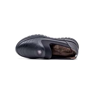 VOYAGER Z200 KADIN HAKİKİ DERİ SPOR MODEL GÜNLÜK AYAKKABI - SİYAH - 40