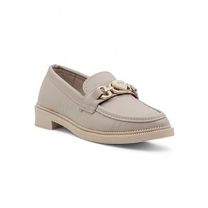 SU&NAZ TOKA DETAYLI KADIN LOAFER - KREM - 40