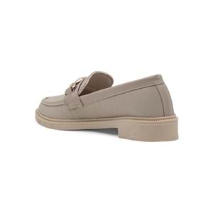 SU&NAZ TOKA DETAYLI KADIN LOAFER - KREM - 40