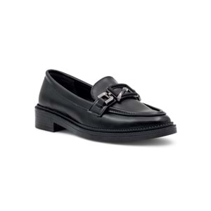 TRENDY 0705 TOKA DETAYLI KADIN LOAFER - SİYAH - 40