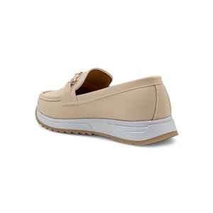 BARBOUR 0207 TOKA DETAYLI GÜNLÜK KADIN BABET - KREM - 37