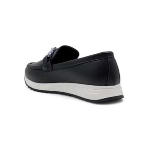 BARBOUR 0207 TOKA DETAYLI GÜNLÜK KADIN BABET - SİYAH - 40