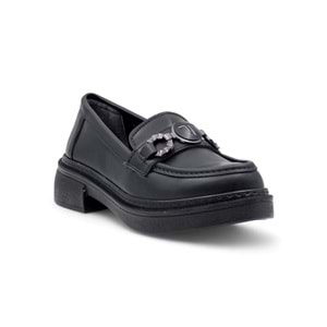 WISSENTE 1823 TOKA DETAYLI KADIN LOAFER - SİYAH - 36