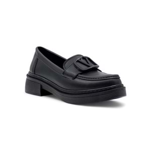 WISSENTE 1810 TOKA DETAYLI KADIN LOAFER - SİYAH - 39