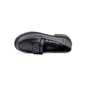 WISSENTE 1810 TOKA DETAYLI KADIN LOAFER - SİYAH - 39