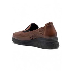VOYAGER 9779 DESENLİ KADIN HAKİKİ DERİ COMFORT AYAKKABI - TABA - 40