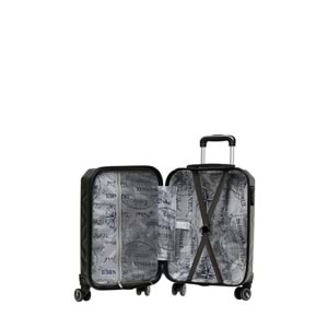 LUMBERJACK HEXAGON-B ABS 5PR BÜYÜK BOY VALİZ - ANTRASİT - STD