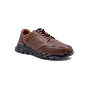 VOYAGER M197-1 ERKEK HAKİKİ DERİ SNEAKER AYAKKABI - TABA - 41