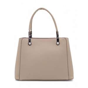 1010 Kadın 3 Bölmeli El ve Omuz Çantası - KREM