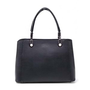 1010 Kadın 3 Bölmeli El ve Omuz Çantası - SİYAH-BORDO