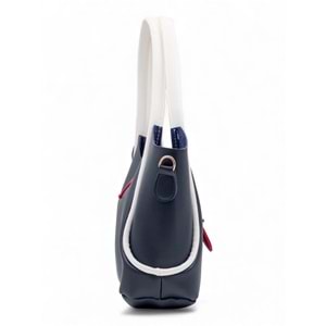 1020 Kadın Makyaj Çantalı El ve Omuz Çantası 2 li Set - LACİVERT