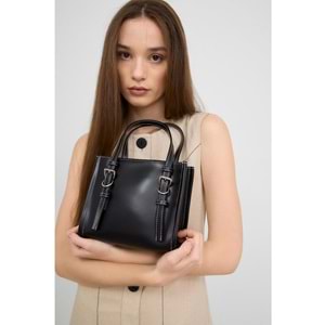 1060 Kadın Çapraz El ve Omuz Çantası - SİYAH