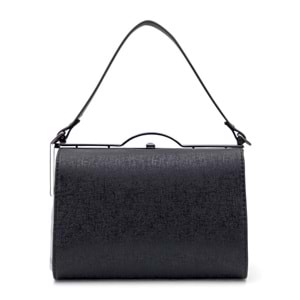 1090 Kadın Kutu El ve Omuz Çantası - SİYAH