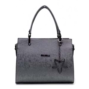 1100 Kadın Kutu El ve Omuz Çantası - FÜME