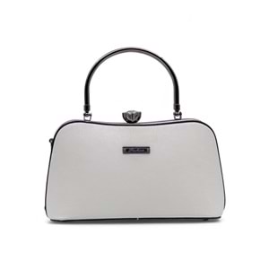 1120 Kadın Kutu El ve Omuz Çantası - BEYAZ