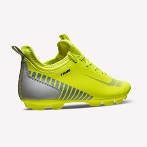 LESCON TEMPO 4 ERKEK KRAMPON FUTBOL AYAKKABISI - FOSFOR YEŞİL - 40