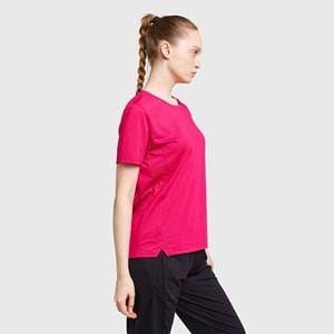 LESCON 26B-2003 KADIN KOŞU KISA KOL TİŞÖRT - FUŞYA - L