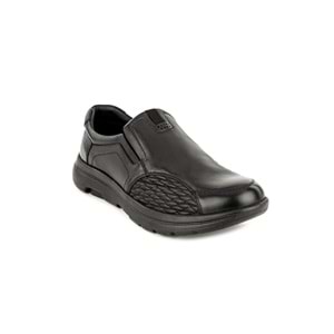 Muya Denver Anatomik Taban Topuk Dikeni Deri Halluks Valgus Kemik Çıkıntısına Uygun Erkek Ayakkabı - Siyah - 40