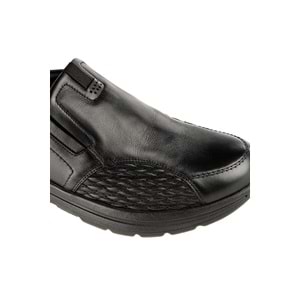 Muya Denver Anatomik Taban Topuk Dikeni Deri Halluks Valgus Kemik Çıkıntısına Uygun Erkek Ayakkabı - Siyah - 40