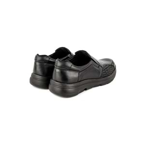 Muya Denver Anatomik Taban Topuk Dikeni Deri Halluks Valgus Kemik Çıkıntısına Uygun Erkek Ayakkabı - Siyah - 40