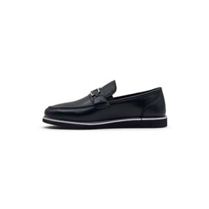 VOYAGER 5768 ERKEK HAKİKİ DERİ LOAFER AYAKKABI - SİYAH - 41