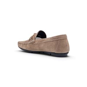 VOYAGER 4187 HAKİKİ DERİ ERKEK LOAFER AYAKKABI - SÜET KUM - 40