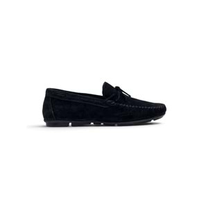 VOYAGER 4187 HAKİKİ DERİ ERKEK LOAFER AYAKKABI - SÜET SİYAH - 40