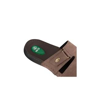 Muya İdunnu Anatomik Taban Jel Destekli Topuk Dikeni Dört Mevsim Erkek Terlik - Kahverengi - 40