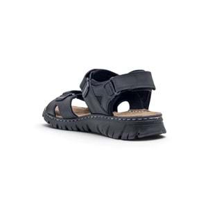 VOYAGER M236 HAKİKİ DERİ ERKEK SANDALET - SİYAH - 40