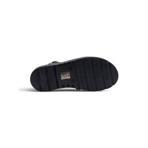 VOYAGER Z641 HAKİKİ DERİ KADIN SANDALET - SİYAH - 40