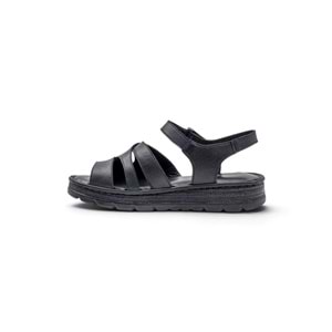 VOYAGER Z646 HAKİKİ DERİ KADIN SANDALET - SİYAH - 40